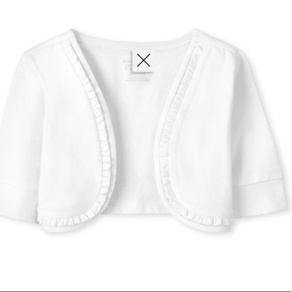 The Children’s Place White Short Cardigan -Medium (7/8)